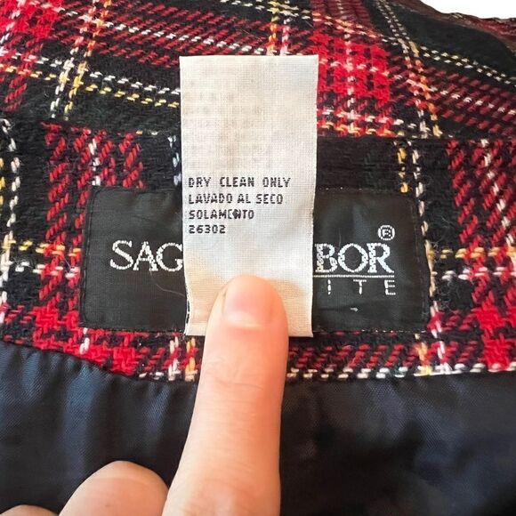 Sag Harbour wool blend zip up dress. Size 6 - Picture 3 of 8